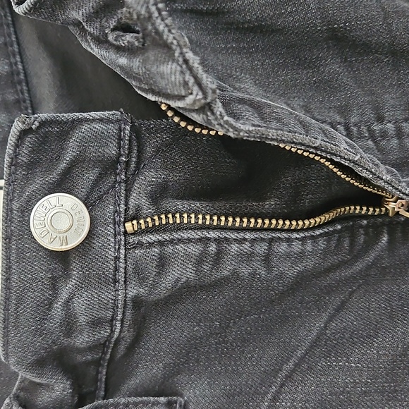 MADEWELL Slim Wide Leg Crop Women's Black Jeans 29 - Picture 7 of 11